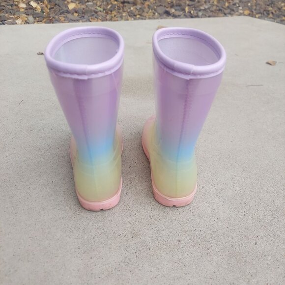Carter's Sparkly Rainbow Rain Boots - Picture 3 of 4